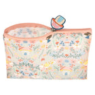 Pep Rally Frosted Pouch - Secret Garden-Zipper closure with silicone zipper pull