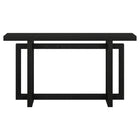 Hudson&Canal Breslow 55"W Console Table - Black Grain-Table is made of high-quality and durable MDF materials