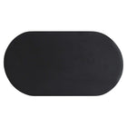 Modway Caspian Oval Concrete Coffee Table - Black-Weight Limit: 319 lb