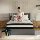 Flash Furniture Capri Comfortable Sleep 12 Inch Foam & Pocket Spring Mattress, Full in a Box-Pocket Coils reduce motion transfer