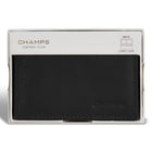 Champs Onyx Leather Card Case - Black-ID window
