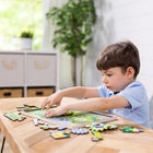Melissa & Doug 24-Piece Wooden Animal Chase Jigsaw Spinning Gear Puzzle-6