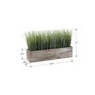 Monarch Specialties 9374 12" Tall Artificial Grass - Brown Wood Pot-Backed by a 5-year limited warranty, this artificial plant is designed for long-lasting durability and peace of mind
