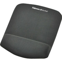 Fellowes Plush Touch Mousepad Wrist Rest - Graphite-Innovative new FoamFusion Technology provides superior comfort and softness to help relieve wrist pressure 
