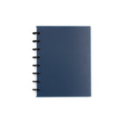Cambridge Poly Disc Notebook Navy - Small - 60 Sheets-Includes 60 repostionable narrow ruled sheets that can be pulled out and relocated from one section to another.