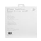 Basic Tech Wireless Over The Ear Headphones - White-Auxiliary audio cable is included
