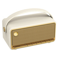 Edifier MP330 BT Wireless Hi-Res Audio Portable Retro Wood Speaker wiith 20W RMS Stereo Sound - Ivory-Hi-res audio certified: Supporting high-resolution audio up to 24-bit/96kHz, the MP330 ensures the accurate reproduction of every detail in your music, streamed seamlessly through the USB-C port