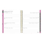 Blueline 2026 Lavender Floral Weekly/Monthly Planner with Monthly Tabs - 11'' x 8-1/2'' - Trilingual-Monthly planner before each month