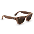 Ray-Ban Meta Skyler Gen 2 AI Glasses - Clear/Brown Transitions Lenses - Shiny Peach Frame-Prescription-ready with many lens types to choose from.