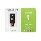 Yubico YubiKey 5 NFC Security Key - USB‑A + NFC - Black-Designed as a USB‑A and NFC key for secure multi‑factor authentication