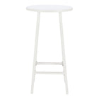 Zuo Ren Bar Table - White-Powder Coated Aluminum round shape tabletop