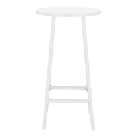 Zuo Ren Bar Table - White-Powder Coated Aluminum round shape tabletop
