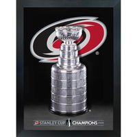 Frameworth Carolina Hurricanes 16" H x 20" W Frame 2026 Stanley Cup Champions Framed Wall Art 16" x 20" W Frameworth - Officially Licensed NHL/NHLPA-Officially licensed NHL and NHLPA wall art: Carolina Hurricanes 16x20 Frame 2026 Stanley Cup Champions for Carolina Hurricanes fans and collectors