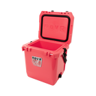RovR CoolR 25 Quart Hard Cooler with Shoulder Strap - Coral-DualSpout Plug makes draining simple and secure
