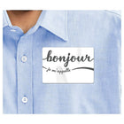 Avery Bonjour Name Badge, French, 30 Pack-Paper