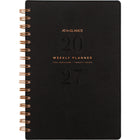 AT-A-GLANCE 2027 Signature Small Weekly/Monthly - 8-½" H x 6" W - Black Cover - Bilingual-13 months: January 2027 - January 2028