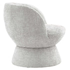 Modway Vesta Chenille Fabric Upholstered Swivel Chair - Dove Grey-Dense Foam Padding