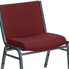 Flash Furniture HERCULES Series Big & Tall Burgundy Fabric Stack Chair-Stacks up to 12 Chairs High