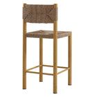 Modway Parkland Outdoor Patio Rattan and Aluminum Counter Stools - Natural - Set of 2-8