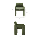 Modway Daven Fabric Upholstered Dining Chair - Foliage-Fabric Upholstery