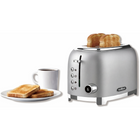 Salton NuRetro Digital 2 Slice Toaster - Metallic Silver-Anti-slip feet and built in cord wrap keep the toaster stable and your work surface uncluttered.