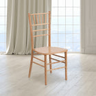 Flash Furniture HERCULES Series Natural Wood Chiavari Chair-Reinforced stress points provide greater stability