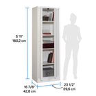 Sauder Merton Hall Storage Cabinet - White-8
