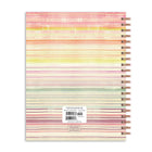 Orange Circle Studio 2026 Extra-Large Spiral Planner - 8.5" x 11" - Sunset Stripes - Bilingual-Features full color throughout and sticker sheet