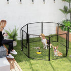 PawHut 8-Panel Heavy Duty Portable & Foldable Dog Playpen - 31.5" H-Suitable for both indoor and outdoor