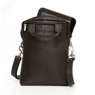 Ashlin Genuine Leather Laptop Bag - Black-Fits most 10" tablets/iPads