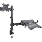ShoppingAll Adjustable Dual Monitor & Laptop Mount Stand for Laptop up to 15.6" Monitors up to 32"-Hold one 15"-32" monitor and one 12"-17" laptop
