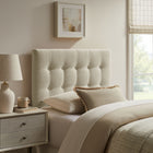 Modway Emily Fabric Upholstered Twin Size Headboard - Linen-Wood Blend Frame