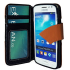 Exian Wallet Wave Pattern Case for Core LTE - Beige/White-Unique design