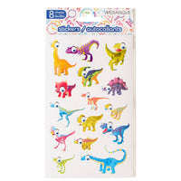 Merangue Sticker Pack - Dinosaurs - 120 Stickers/Pack-Includes 8 sheets of Dinosaurs stickers (120 Stickers/Pack)