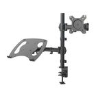 ShoppingAll Fully Adjustable Dual Monitor and Laptop Mount Stand-360 degrees rotation allows your monitor to be positioned in both landscape and portrait settings