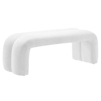Modway Dax 50.5" Chenille Upholstered Accent Bench - Frost-Luxe Accent Bench