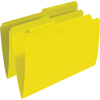 Staples Yellow File Folders - Legal Size - 100 Pack-Use to colour-code your files for better organization and efficient access to information