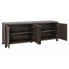 Hudson&Canal Chabot TV Stand for TV's up to 75" - Alder Brown-Clean with a soft, dry cloth and no harsh chemicals or abrasive cleaning materials