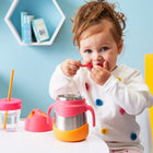 b.box - Insulated Food Jar - 335ml - Strawberry Shake-Compact and portable design for kids’ meals.