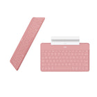 Logitech Keys-To-Go Bluetooth Keyboard for iPhone, iPad, and Apple TV - Pink-Works with the screens you use most including iPhone, iPad, and Apple TV, and comes with a built-in phone stand
