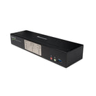 IOGEAR 2-Port 4K Dual View DisplayPort Matrix KVM Switch-Independent Switching of KVM, USB and Audio focus