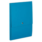 JAM Paper Vertical Snap Closure Portfolio - 12 1/8 x 9 x 1/2 - Blue Kraft-Size: 12.125" x 9 " x5"