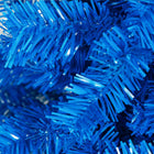 HOMCOM 7' Artificial Christmas Tree with Auto Open - Blue-Sturdy and stable base for better stability 