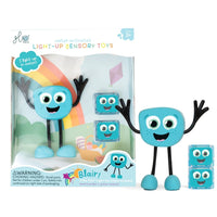 Glo Pals Light-Up Sensory Toy - Blair Character-Includes 2 Light-Up Cubes made from 100% recycled plastic