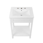 Modway Altura 24" Bathroom Vanity - White-MDF and Particleboard Construction