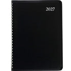 Staples 2027 Daily Planner - 5-3/4" H x 8-3/8" W - Assorted - Bilingual-Daily format allows the user to plan their day on a single page