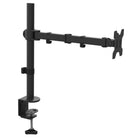 Kanto Single Monitor Desktop Mount - Cable Management Clips - Black-Accommodates VESA sizes of 75x75 and 100x100