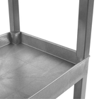 Luxor TUFFY XL Three-Tier Multi-Purpose Utility Cart - 32" W x 18" D - Grey-Built with Grey polyvinyl chloride legs to enhance sturdiness and resist wear in active settings