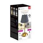 Xtricity Roccabella Portable LED Touch Table Lamp - Grey-Touch activation for easy operation