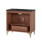 Modway Daylight 36" Bathroom Vanity - Black/Walnut-Assembly Required